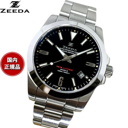 ジーダ ZEEDA テスラコード マーク2 TESLA-CODE MARK-II PIANO BLACK 腕時計 メンズ 自動巻き ZD-TC2-BLK