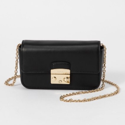 フルラ FURLA WE00446 AX0733 ショルダーバッグ メトロポリス ミニ レディース バッグ クロスボディ ミニバッグ 斜め掛け レザー カジュアル チェーンバッグ 肩掛け ロゴ プレゼント シンプル コンパクト ギフト 本革 鞄 METROPOLIS MINI CROSSBODY BAG ブラック