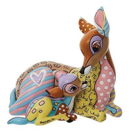 ロメロ ブリット Romero Britto ディズニーブリット Disney by Britto フィギュア 置物  バンビ＆マザー フィギュア 6010318 バンビ インテリア