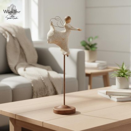 ウィローツリー天使像 Dance of Life - 生命のダンス 38.5cm ダンス・音楽 | キリスト 降誕セット 馬小屋セット ナティビティ プレゼピオ 置物 彫刻 人形 インテリア スーザン･ローディ 正規輸入品