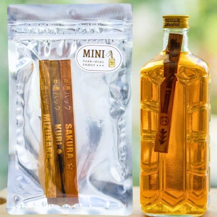 ミズナラ クリ サクラ銘木 ミニスティックセット 国産銘木 飲み比べ ウイスキー 日本酒 焼酎 熟成体験 お酒好き プレゼント 父の日 誕生日 酒器・バー・ワイングッズ
