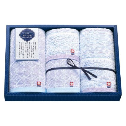 【ギフト対応無料】伊予国 花つむぎ つむぎ フェイスタオル2P&ウォッシュタオル2P (IH4031) ※送料無料(北海道・沖縄は除く)