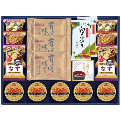 【ギフト対応無料】味之庵 永谷園&白子のり&アマノフーズ詰合せ 7086-100 (7086-100) ※送料無料(北海道・沖縄は除く)