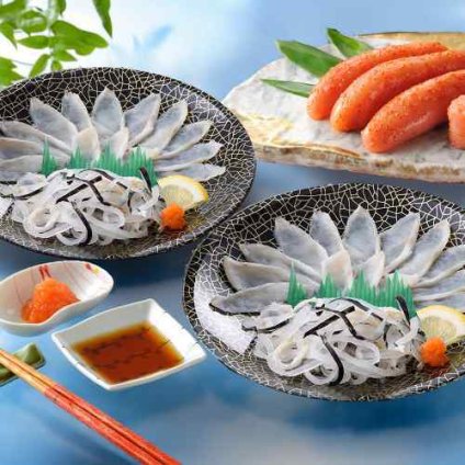 関とら本店 ふぐ ふく 刺身 霜降り 辛子明太子 詰め合わせ 真ふぐ とらふぐ皮 20g 2皿 明太子 250g セット てっさ フグ刺し 冷凍 取り寄せ グルメ ギフト 贈り物 プレゼント お中元 お歳暮 敬老の日 父の日 母の日
