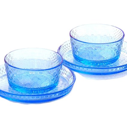 ブランドロゴ入りボックス付属　イッタラ iittala ツンドラTundra ボウル・プレート　ペアセット　アクア【北欧ブランド食器】【御結婚御祝・新築・還暦・御礼・ギフト包装可能】