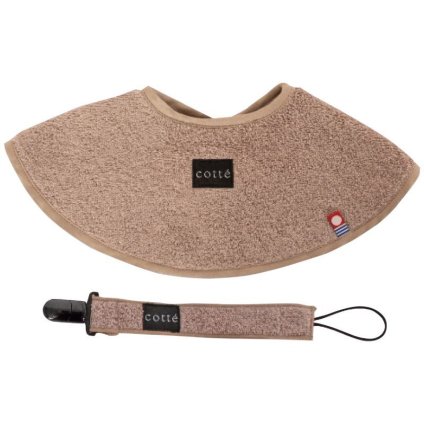 【ギフト対応無料】Cotte 今治タオルまるふわスタイ&マルチホルダーセット モカ (8104[モカ]) ※送料無料(ポスト投函)