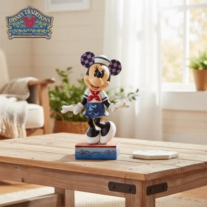 ミニー セーラー 12.7cm | ディズニー トラディションズ ジムショア グッズ フィギュア 人形 置物 彫刻 Jim Shore 正規輸入品