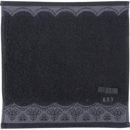 【直送】アーヴェーヴェー 婦人タオルハンカチ [26-0146-154] AVT-525 BK レースブラック a.v.v 綿100% ミニタオル タオルハンカチ 吸水 肌触り抜群 フェミニン 上品 レディース ギフト 贈り物 内祝い お返し プレゼント