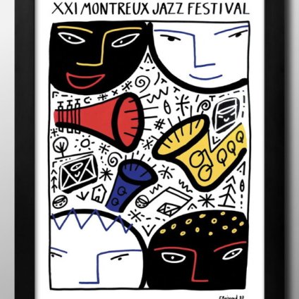 日本製 モントルー モダン ジャズ 音楽 A3 サイズ ポスター アート おしゃれ 絵画 インテリア 北欧 イラスト マット紙 艶消し アートパネル 額 フレーム デザイン 壁掛け ギフト 新築祝い ディスプレイ  速達 送料無料