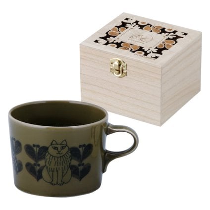 リサ･ラーソン 木箱入マグ グリーン  ／マグカップ・ティーカップ コーヒー・お茶用品 キッチン用品 敬老の日 プレゼント ギフト お彼岸 お供え 秋 2026 送料無料 ギフト プレゼント プチギフト 内祝い 快気祝い 出産祝い 結婚祝い 引出物 新築祝い お返し
