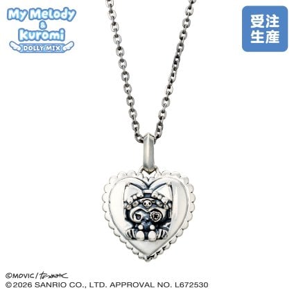 【受注生産品】【送料無料】 クロミ レディースネックレス DOLLY MIX 水色天使 サンリオキャラクターズ シルバー925 サージカルステンレス316L ハート いぶし ブランド おしゃれ かわいい アクセサリー 10代 20代 30代 40代 50代 レディース 女性 誕生日 記念日 プレゼント ギフト ホワイトデー 母の日 white clover ホワイトクローバー