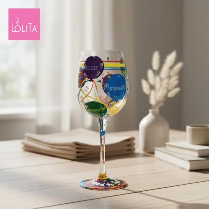 Lolita ワイングラス Aged to Perfection 22.8cm 完璧な熟成 | かわいい おしゃれ ポップ モダン デザイン食器 アート ロリータ･ヤンシー 正規輸入品