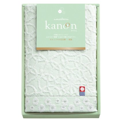 今治かのん 日本製 愛媛今治 フェイスタオル グリーン  ／タオル 日用品・ヘルスケア 敬老の日 プレゼント ギフト お彼岸 お供え 秋 2026 送料無料 ギフト プレゼント プチギフト 内祝い 快気祝い 出産祝い 結婚祝い 引出物 新築祝い お返し