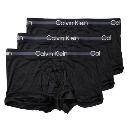 カルバンクライン：BRUSHED MICRO ローライズボクサーパンツ 3PK (ブラック)[ボクサーパンツ/ 男性下着/ メンズインナー/人気ブランド/おすすめギフト/誕生日プレゼント/メンズファッション]