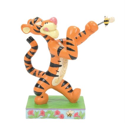 ティガー 蜂とのファイト 13cm くまのプーさん | ディズニー トラディションズ ジムショア グッズ フィギュア 人形 置物 彫刻 Jim Shore 正規輸入品