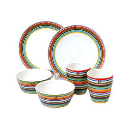 イッタラiittala　オリゴorigo  オレンジ　６ピースセット（20㎝プレート、ボウル、マグ） 【御結婚御祝・内祝・新築御祝・還暦御祝・御礼・寿・ギフト包装可能】