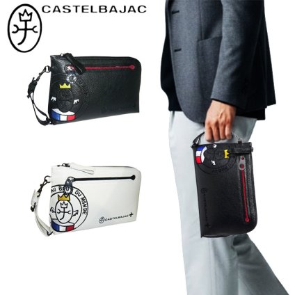 カステルバジャック 正規品 メンズ レディース  メンズ レディース   カステルバジャック CASTELBAJAC Link リンク 牛革 2WAYセカンドバッグ サコッシュ クラッチ 030211 30211 ikt02 旅行 ギフト