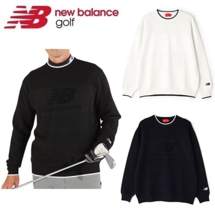 ニューバランス ゴルフ メンズ ニット CREW NECK KNIT PULLOVER New Balance Golf 012-4270008 2024年秋冬モデル お誕生日祝い お祝い 記念品 お父さん 父の日 彼氏 男性 30代 40代 50代 60代  還暦祝い 敬老の日 人気プレゼント プレゼント