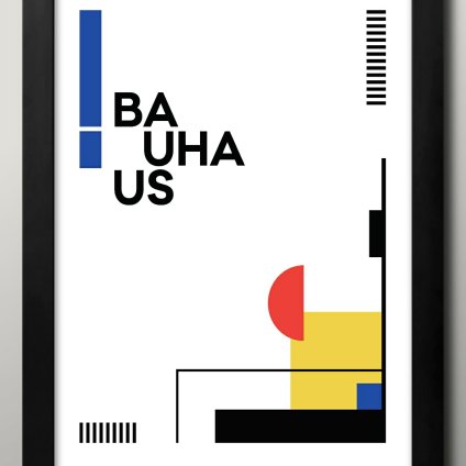 日本製 バウハウス BAUHAUS ミッドセンチュリー A3 サイズ ポスター アート おしゃれ 絵画 インテリア 北欧 イラスト マット紙 艶消し アートパネル 額 フレーム デザイン 壁掛け ギフト 新築祝い ディスプレイ  速達 送料無料