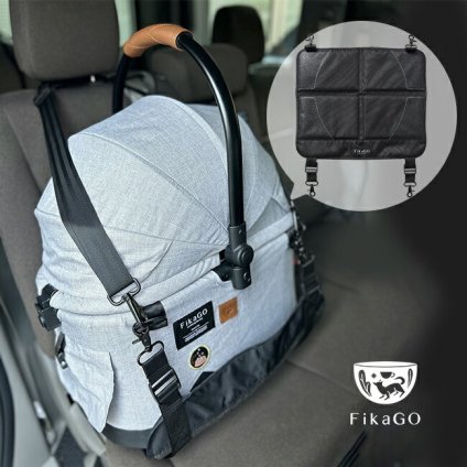 FikaGo フィカゴー カーシートプロテクション[ペット キャリー 車 固定 カーシート 乗せる ストラップ ベルト 犬 ドライプ 自動車 旅行 通院 お出かけ 愛犬 イヌ いぬ 小型犬 ペット用品 ペット用]