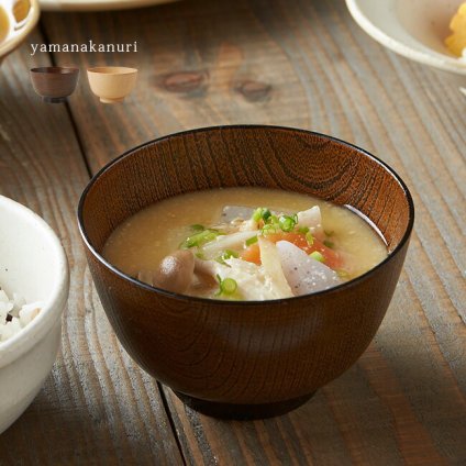 即納 山中塗 京型樽杢目 汁椀[お椀 食洗機 レンジ 使用可能 電子レンジ 木目 椀 汁もの 汁物 お味噌汁 味噌汁 スープ ボウル スープボウル 和風 和食器 食器 日本製 おしゃれ ひとり暮らし 一人暮らし 新生活]
