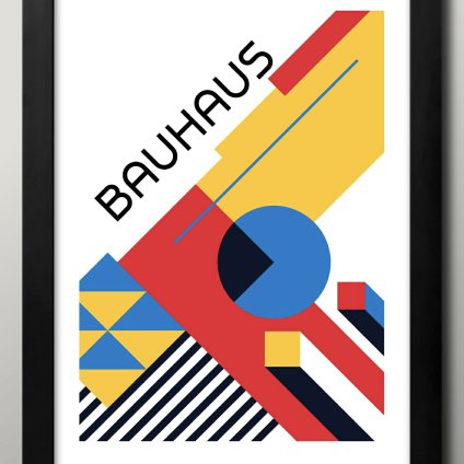 日本製 バウハウス BAUHAUS ミッドセンチュリー A3 サイズ ポスター アート おしゃれ 絵画 インテリア 北欧 イラスト マット紙 艶消し アートパネル 額 フレーム デザイン 壁掛け ギフト 新築祝い ディスプレイ  速達 送料無料