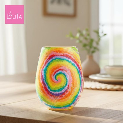 Lolita ワイングラス Tie Dye 12.7cm タイダイ | かわいい おしゃれ ポップ モダン デザイン食器 アート ロリータ･ヤンシー 正規輸入品