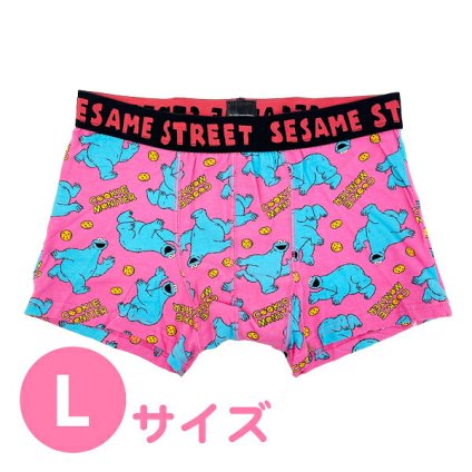 セサミストリート クッキーモンスターとクッキー ボクサーブリーフ(L) アパレル ボクサーパンツ