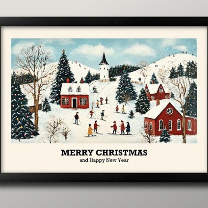 日本製 メリー クリスマス Xmas Christmas サンタクロース ビンテージイラスト A3 サイズ ポスター アート おしゃれ 絵画 インテリア 北欧 イラスト マット紙 艶消し アートパネル 額 フレーム デザイン 壁掛け ギフト 新築祝い ディスプレイ  速達 送料無料
