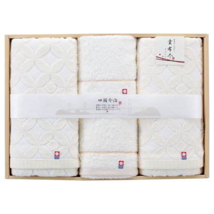 実りの秋の贈り物 タオルセット 今治タオル 1.1kg 綿100% バスタオル（60×120cm）×2、フェイスタオル（34×80cm）･ウォッシュタオル（34×35cm）×各1