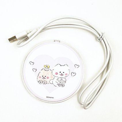 ほわころくらぶ ワイヤレスチャージャー ハート スマホ iPhone アンドロイド