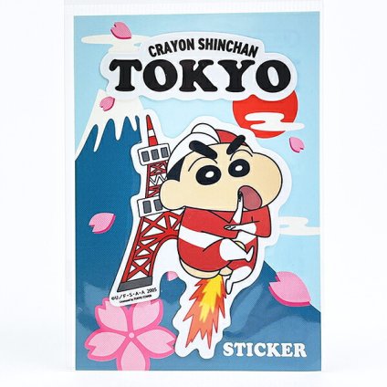 クレヨンしんちゃん 東京タワー ステッカー シール 文具 日本製