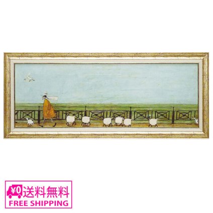 Sam Toft アートフレーム ひつじ達と散歩 ST-16001 サムトフト インテリア ギフト アート 絵画 デザイナー 部屋 ヒツジ 羊 オシャレ かわいい