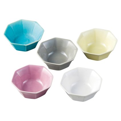 食卓の宝石 8角ミニ小鉢5客セット  ／スープボウル・カップ 食器 キッチン用品 敬老の日 プレゼント ギフト お彼岸 お供え 秋 2026 送料無料 ギフト プレゼント プチギフト 内祝い 快気祝い 出産祝い 結婚祝い 引出物 新築祝い お返し