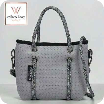ウィローベイ ショルダーバッグ レディース ブランド WILLOWBAY ブティックタイニー マザーズバッグ  2WAY PEBBLE GREY