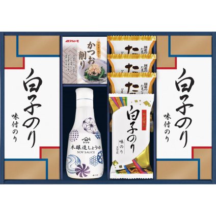 ヤマサ [26-7602-040] IT-30R2 鮮度しょうゆ 白子のり詰合せ 調味料 ギフト 味付海苔 かつおパック たまごスープ 詰め合わせ ご飯のお供 内祝い 出産内祝い 結婚内祝い お返し プレゼント 贈り物