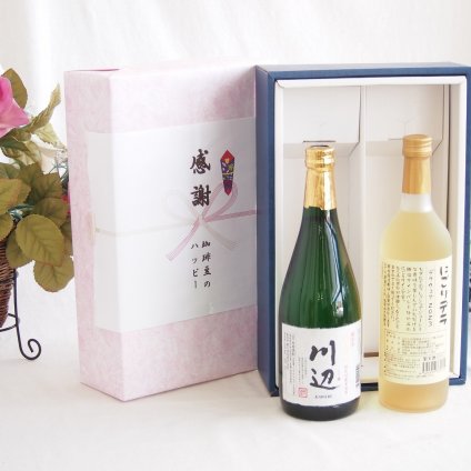 感謝の贈り物ボックス フルーティーな香り球磨焼酎と国産ワインセット(かもし甲州 オレンジワイン 辛口(山梨県)720ml純米焼酎川辺(熊本県)720ml