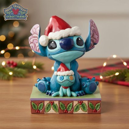 スティッチ & スクランプ クリスマスバディーズ 14cm リロ&スティッチ クリスマス | ディズニー トラディションズ ジムショア グッズ フィギュア 人形 置物 彫刻 Jim Shore 正規輸入品