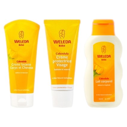 ヴェレダ カレンドラ セット ベビーウォッシュ＆シャンプー 200ml  ＋フェイシャルクリーム 50ml ＋ミルクローション 200ml のセット    |  激安  WELEDA  シャンプー 美容グッズ コスメ化粧品 誕生日 クリスマス ホワイトデー 結婚記念日 ウエディングギフト 母の日 送別会 
