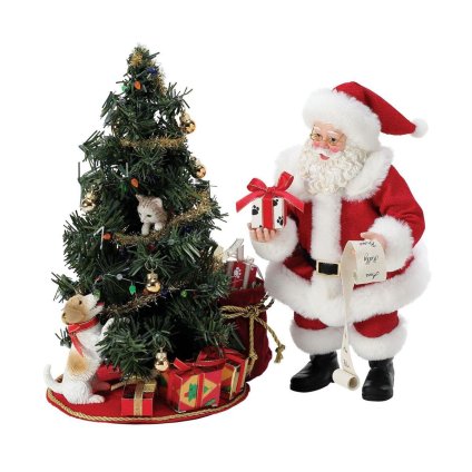 Barking Up The Tree 17cm | サンタ サンタクロース 人形 置物 フィギュア クリスマス ホリデー Possible Dreams 正規輸入品