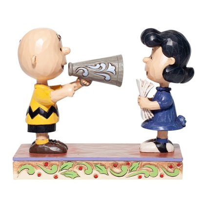 チャーリーブラウン ルーシー 映画監督 11.5cm | ジムショア ピーナッツ グッズ フィギュア 人形 置物 彫刻 Jim Shore 正規輸入品