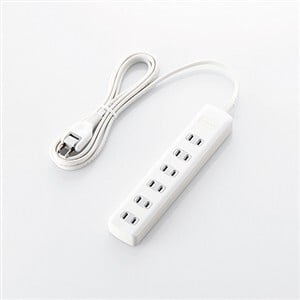 【推奨品】エレコム T-K1A-2625WH 雷ガードタップ 2.5m