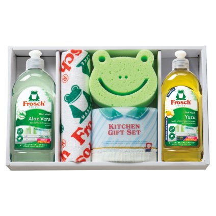 実りの秋の贈り物 キッチン洗剤ギフト フロッシュ セット内容/フロッシュ（アロエヴェラ）（オーストリア）（300ml）･フロッシュプレミアム（ゆず）（オーストリア）（300ml）･スポンジ（中国）･今治ウォッシュタオル（34×30cm）･マイクロファイバークロス（中国）（