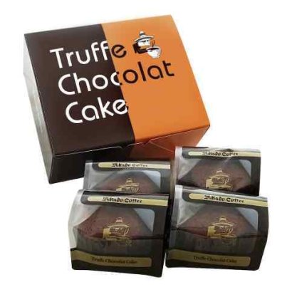 ミカド珈琲 トリュフショコラケーキ 4個 スイーツ 焼き菓子 チョコレートケーキ 洋菓子 お取り寄せ 東京 日本橋 老舗 軽井沢 ギフト プレゼント 贈り物 内祝い お返し 手土産 個包装