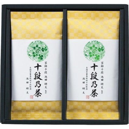 宇治森徳 最高位十段監修 銘茶ギフト [26-0420-019] SRS-20 深むし茶 茶匠 池田研太 日本茶 お茶 茶葉 詰め合わせ 詰合せ 2袋 ギフト 贈り物 プレゼント 内祝い お返し
