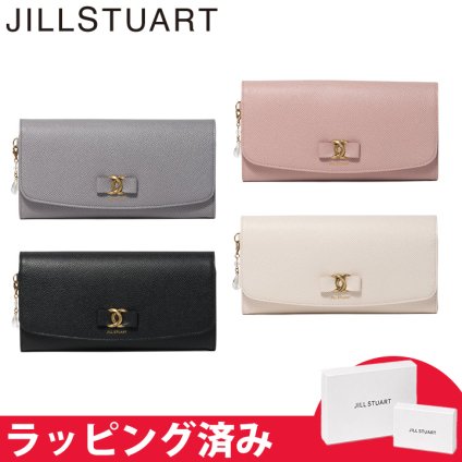 ジル スチュアート 財布 長財布 レディース 牛革 Honey かぶせ リボン 大容量 ギフト JILL STUART