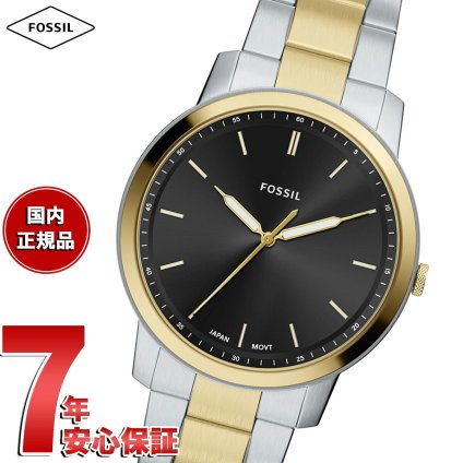 フォッシル FOSSIL 腕時計 メンズ MINIMALIST アナログ ツートーン ステンレススチールウォッチ FS6182【2026 新作】