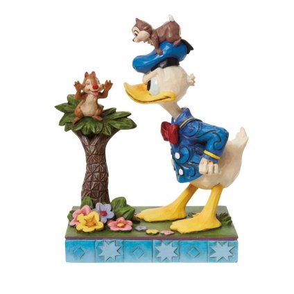 ドナルド チップ&デール 12cm | ディズニー トラディションズ ジムショア グッズ フィギュア 人形 置物 彫刻 Jim Shore 正規輸入品