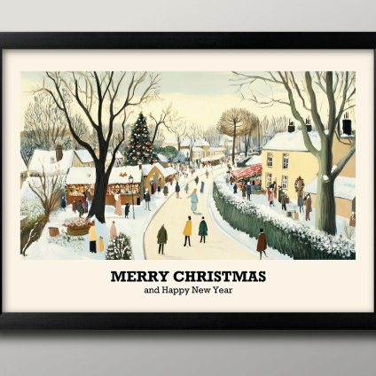 日本製 メリー クリスマス Xmas Christmas サンタクロース ビンテージイラスト A3 サイズ ポスター アート おしゃれ 絵画 インテリア 北欧 イラスト マット紙 艶消し アートパネル 額 フレーム デザイン 壁掛け ギフト 新築祝い ディスプレイ  速達 送料無料