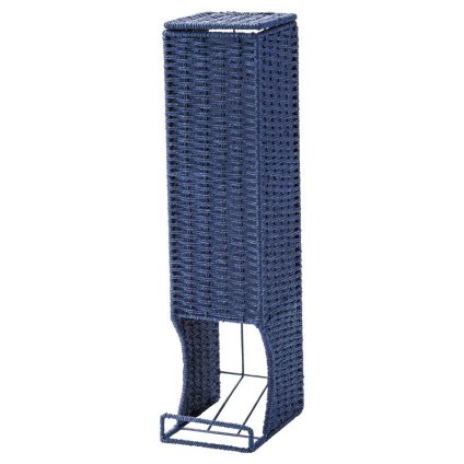 実りの秋の贈り物 トイレットペーパー入れ ネイビー 13.5×18.5×56cm